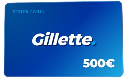500€ Gillette Testpaket
