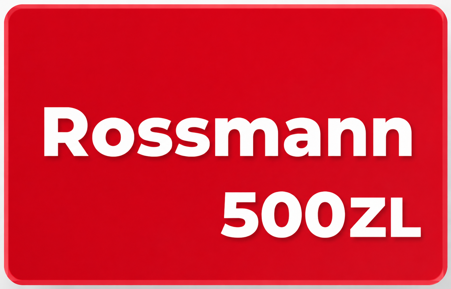 Karta podarunkowa ROSSMANN 500 zł